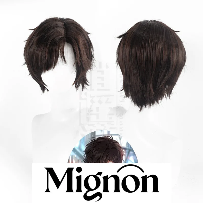 

Свет и ночь Лу Чен, парик для косплея, имитация кожи головы, верхняя боковая часть, короткие волосы, подарок на Хэллоуин