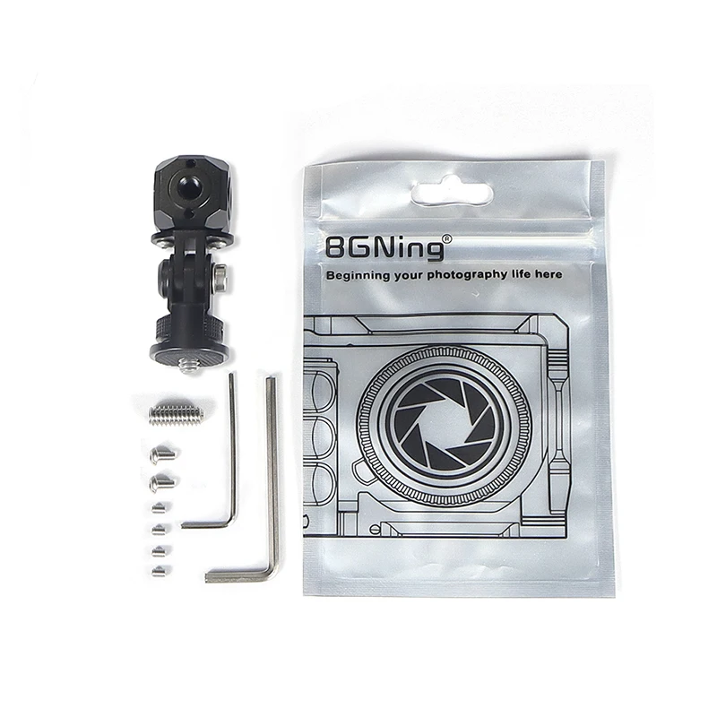 Universal Magic Cubic 1/4 3/8 Schraube Loch Adapter Dual Cube Halterung für DSLR Käfig Rig Flash Monitor Stativ Mikrofon Ständer – Detail 26