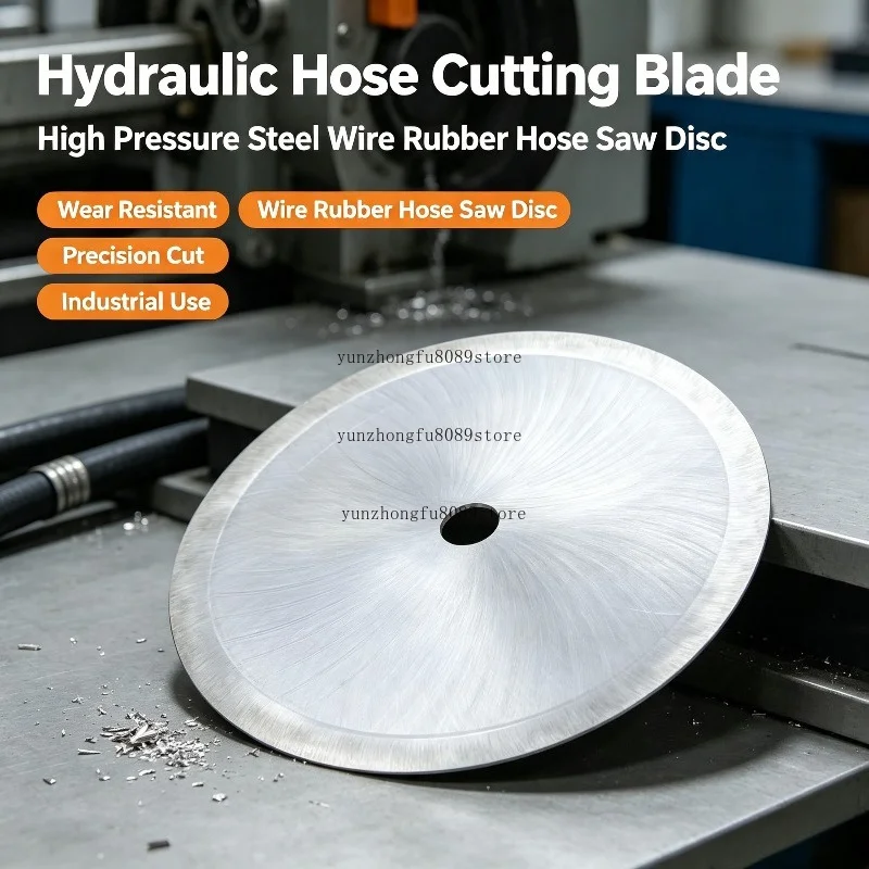 High Efficiency Hydraulic Rubber Hose Cutting Machine Wear-resistant Steel Saw Blade Cutter For High Pressure Steel Wire