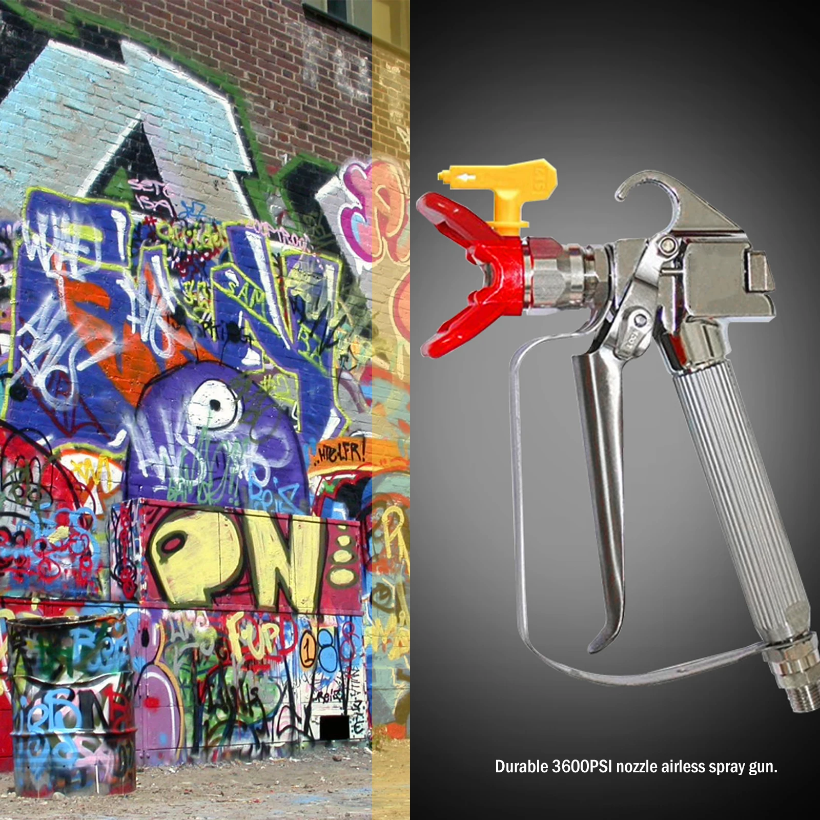 3600PSI แรงดันสูง Airless Paint Spray Gun 517เคล็ดลับหัวฉีดป้องกันปั๊ม Sprayer และ Airless Sprayer
