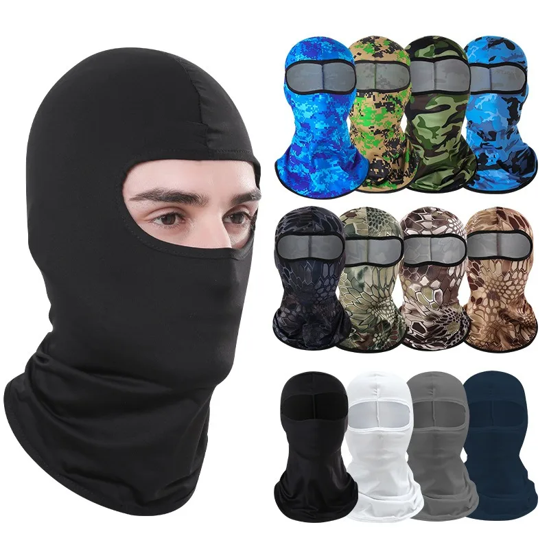 Outdoor Cool Sunscreen Balaclava Motorcycle Face Mask Lycra Moto Biker Wind Cap Mask Stopper Windproof Bicycle Cycling Headgear