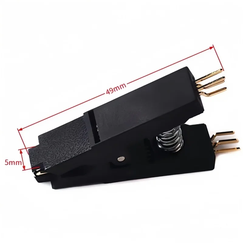 Image 7: SOIC8 SOP8 Test Clip version mise à jour pour la programmation en circuit EEPROM 93CXX / 25CXX / 24CXX + 2 adaptateurs