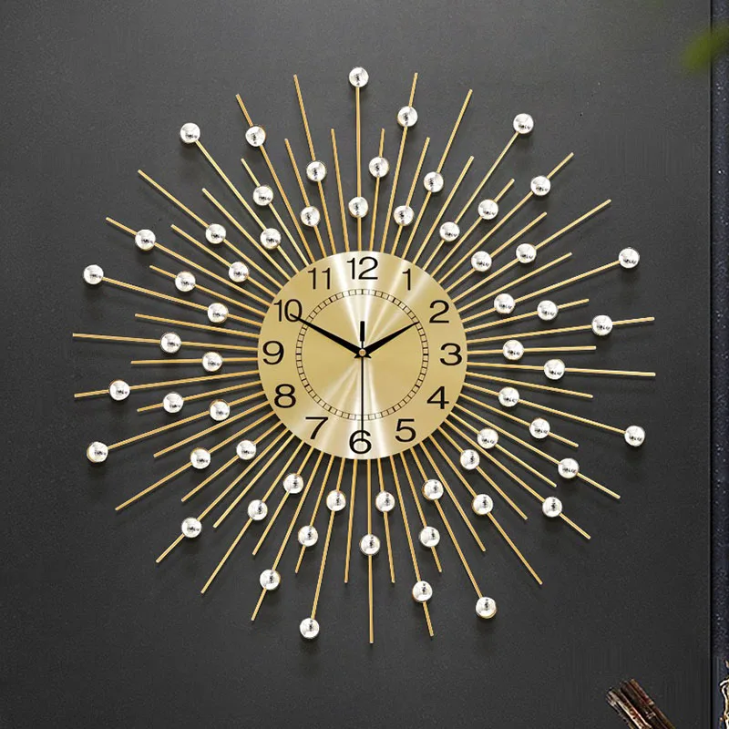 European Large Wall Clock Creative Modern Wall Clocks Luxury Living Room Minimalism Decoration Clock Bedroom Movement Clocks