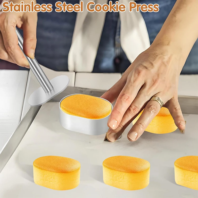 Stainless Steel Cake Mousse Pastry Ring Mold with Pusher DIY Baking Tools for Cake Decorating Cooking Rings Pulburon Molder view 5