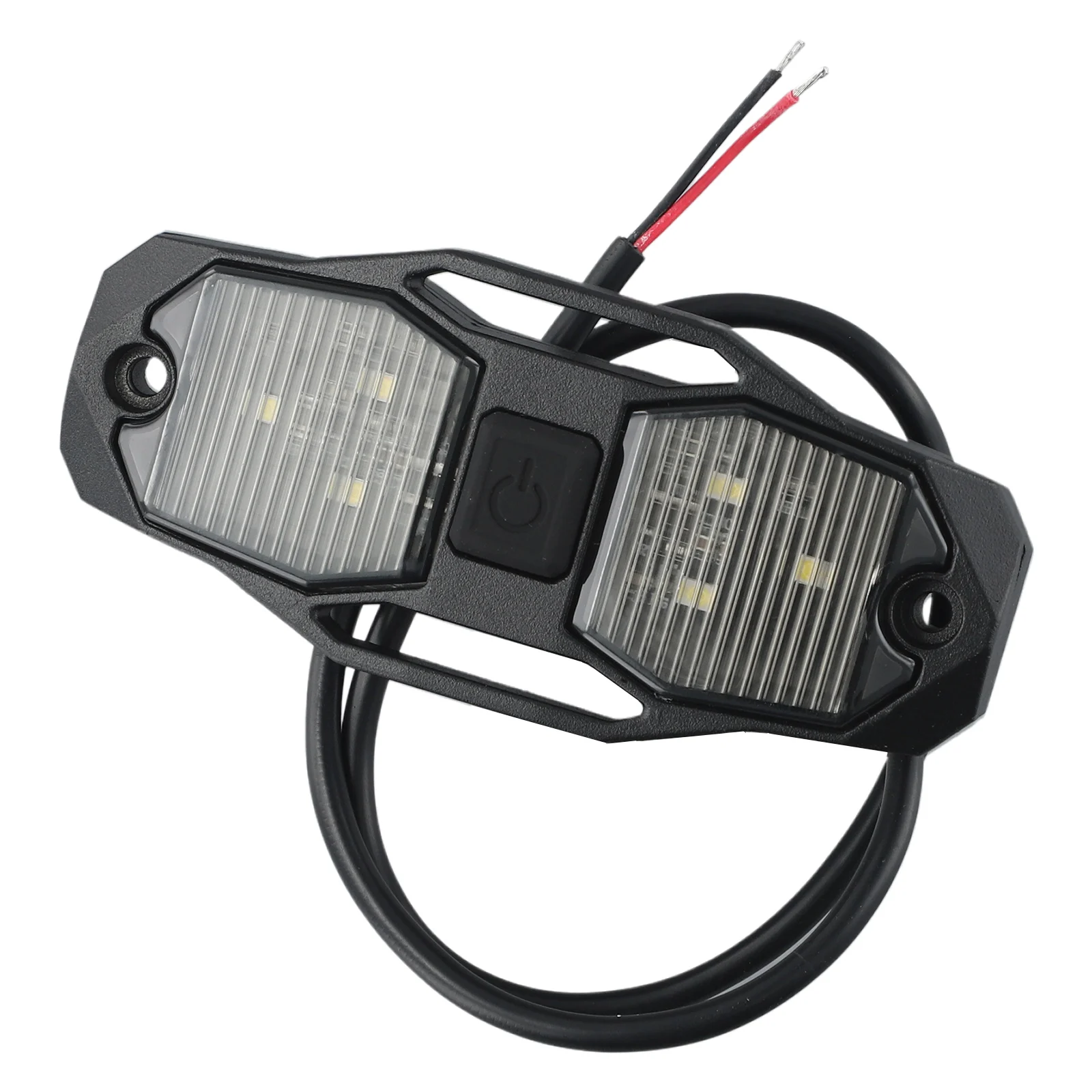 Flood White Beam LED Dome Light, Waterproof IP68 Rated, Convenient ON/OFF Push Button Control, Perfect for Truck, ATV, Boat