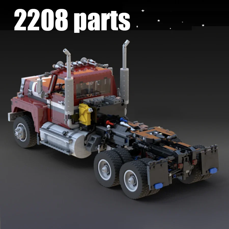 2208 pcs blocs de construction moc voiture 80s 6x6 Semi Camion (1:17) MOC-149840