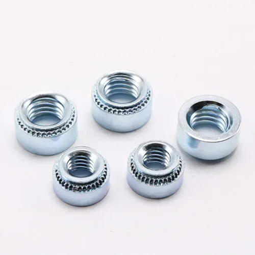 

30pcs Rivet nut S-M2-1 S-M2.5-0/1/2 Toothed Round nuts Bottom hole Carbon steel Galvanized