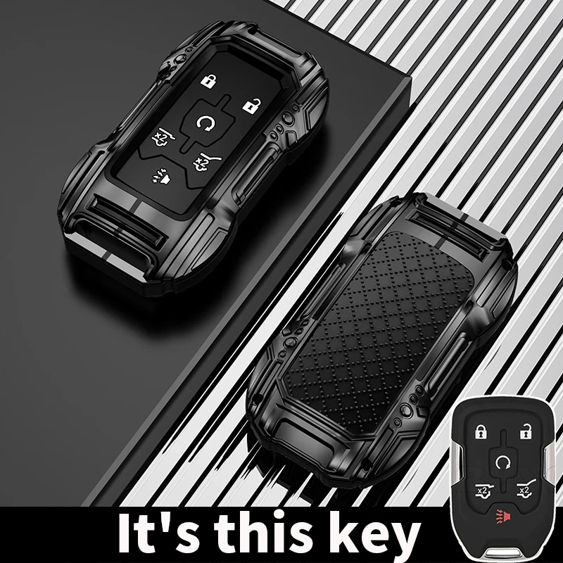 Funda para llave remota de coche, carcasa para CHEVROLET Silverado GMC Sierra 1500 2500HD 3500HD Terrain Acadia 2020 2021 2022