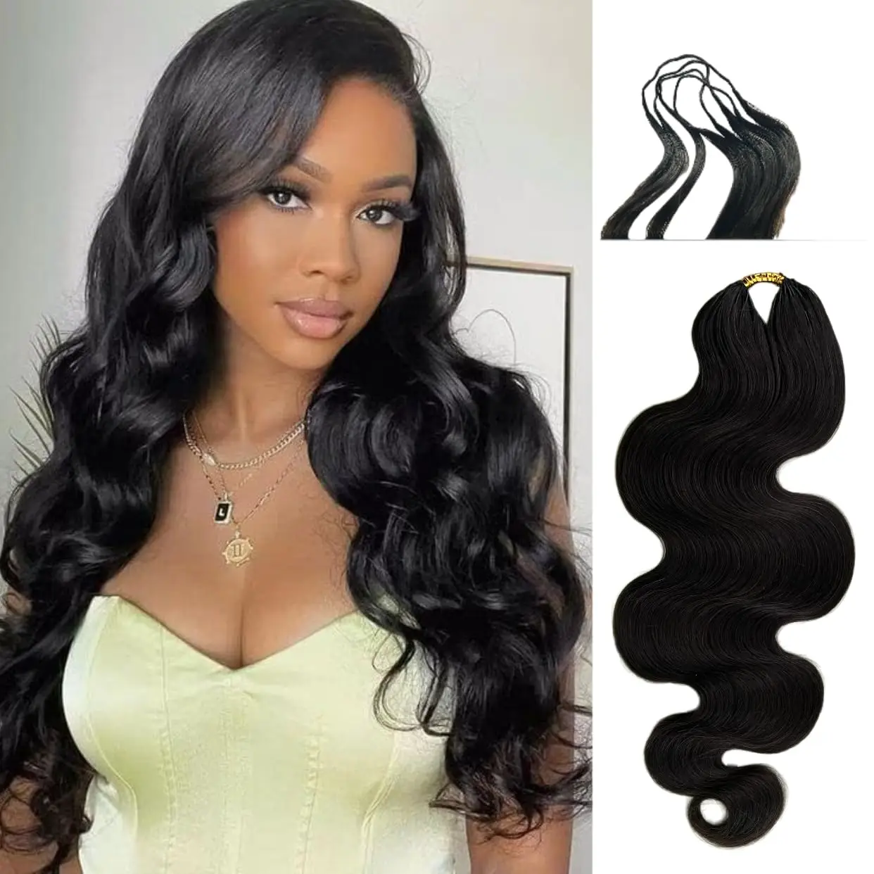 

Body Wave Feather Crochet Braid Human Hair Extensions Knotless Pre-Separated Crochet Hair Extensions Human Hair 28 30 Inch 240g