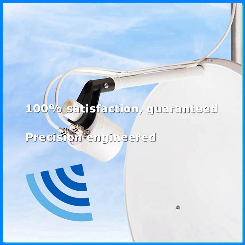 

Mesh Dual Polarization 5G Antenna Feed Horn 1700-4200MHz WiFi 3G 4G 5G Parabolic Dish Reflector 2x 32dBI Only Feed-A23R