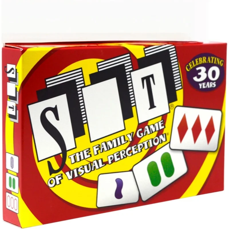 

Веселая семейная карточная игра, игра для тренировки зрительного восприятия, 81 карта с инструкциями, идеально подходит для игровых вечеров и вечеринок.