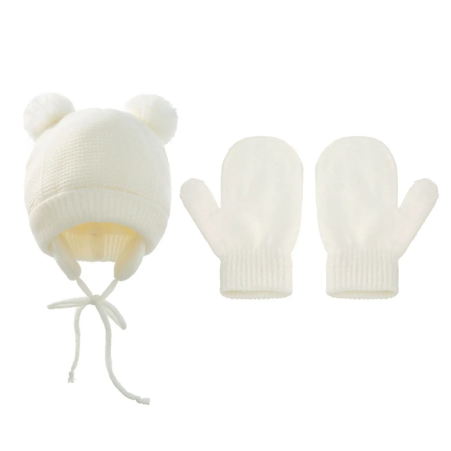 Beanie Hat Warm Adjustable Infant Kid Earflap Hat Korean Style Boys Ear Protection Bonnet Baby Gloves Baby Caps Ear Cap