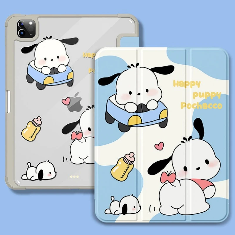 

For Ipad 11in Tablet Case Pro 22 21 9th 8th 10.2inch Cartoon Pochacco Theme Case 2025 A16 11th 10th 10.9in Air4 5 Acrylic Case