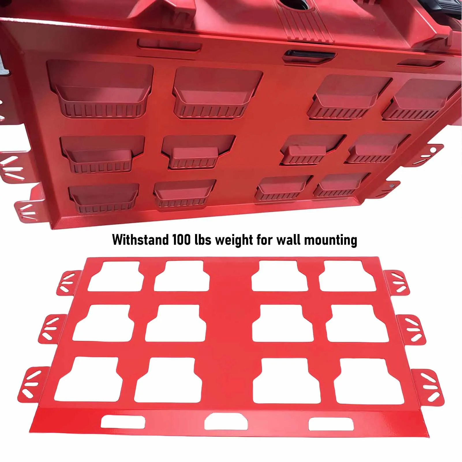 Tool Storage Mounting Plate High Load Capacity Heavy Duty Toolbox Mounting Plate Space Saving Secure Fixation for Truck Bed