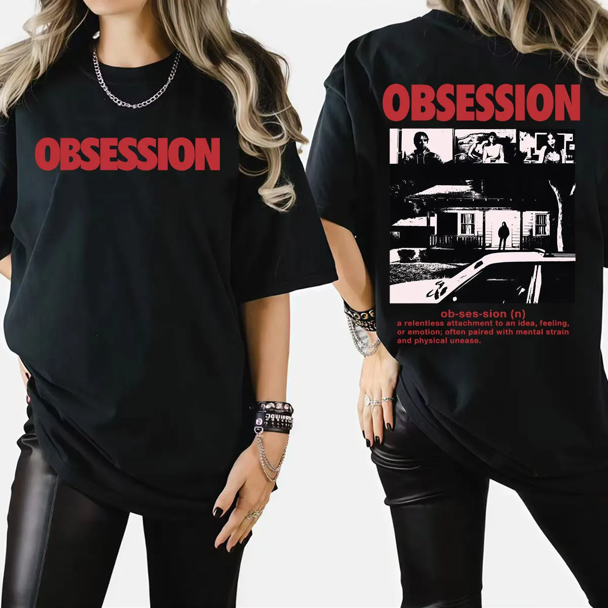 Obsession Horror 2026 Movie T Shirts Hot Sale One Wish Willow T-shirt Men's Clothing Harajuku Retro Oversized T Shirt Streetwear