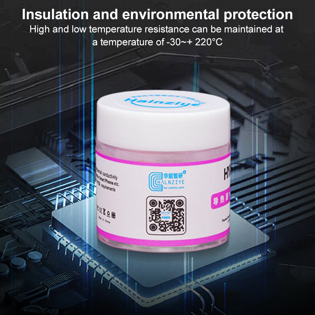 

10g Thermal Paste Non-Conductive CPU Paste Silicone Grease Compound Heat Transfer Grease for CPU Consoles Graphics Cards Laptops