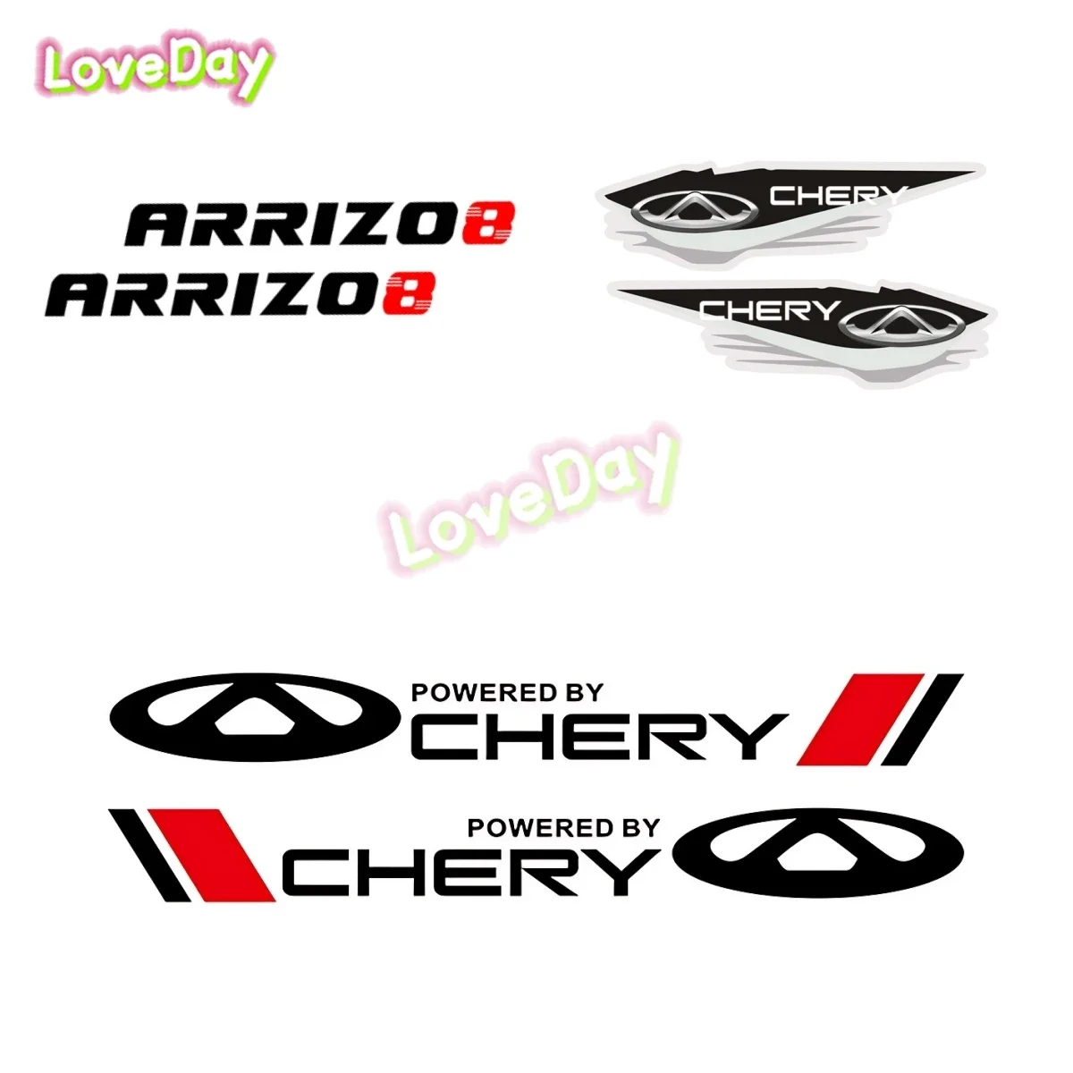 

Автомобильные Наклейки Chery’s Car Sticker Decal Arrizo 5 Tiggo Vinyl Sport Racing Motorcycle Decoration Decal