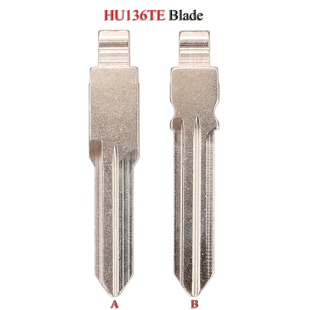 jingyuqin 10PCS/Lot Flip Car Key Blade For Nissan Almera For Renault Dacia Clio Megane Espace Laguna Kango HU136TE Uncut Blank