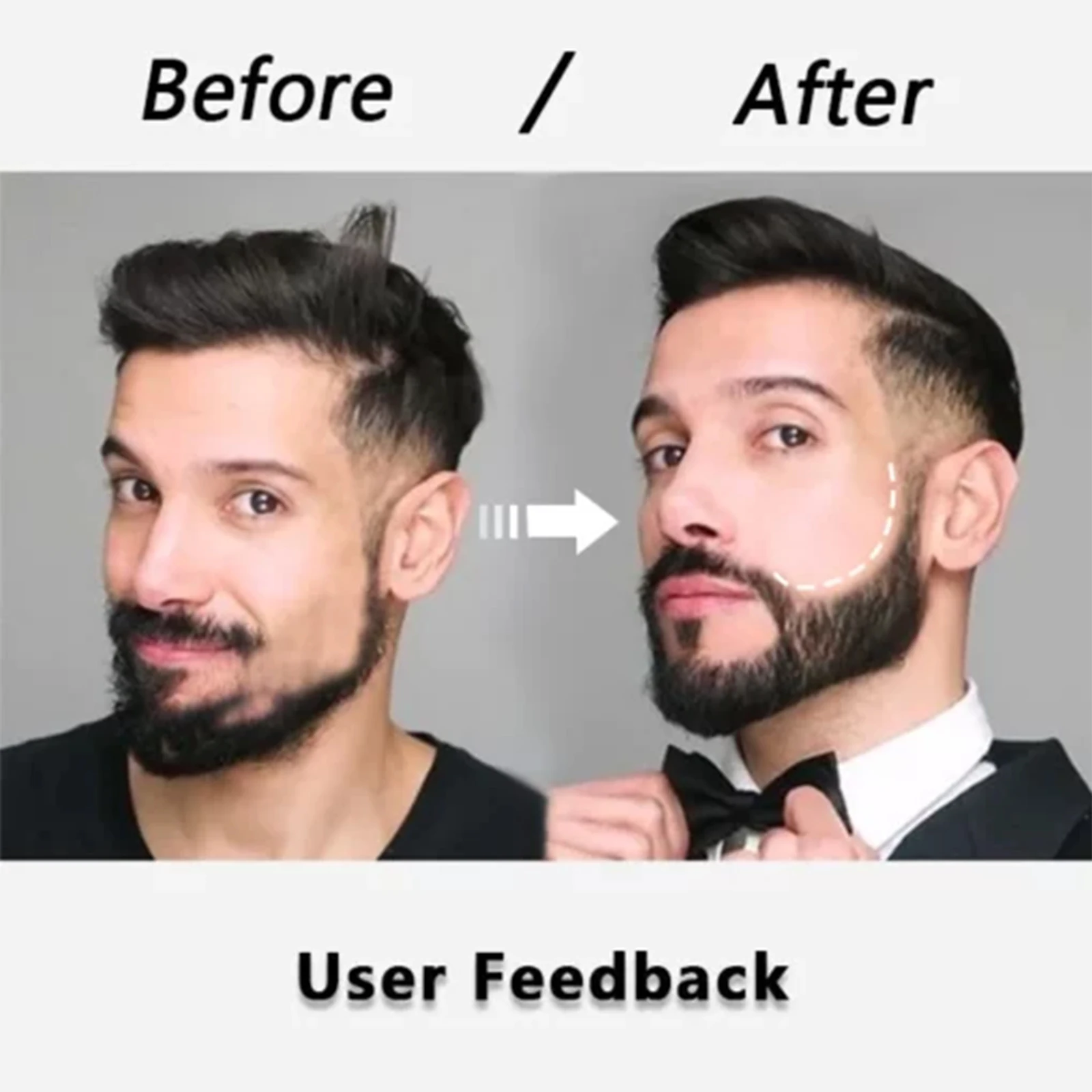 East Moon Black Brown Beard Dye Pen Set Beard Care Natural Realistic Waterproof Sweat Proof Long Lasting Easy to Carry and Use