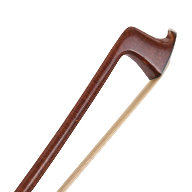 Arco de Violín de tamaño completo, palo de madera 4/4, núcleo de fibra de carbono, piel de Peranmbuco híbrida, instrumento de cuerda ligero