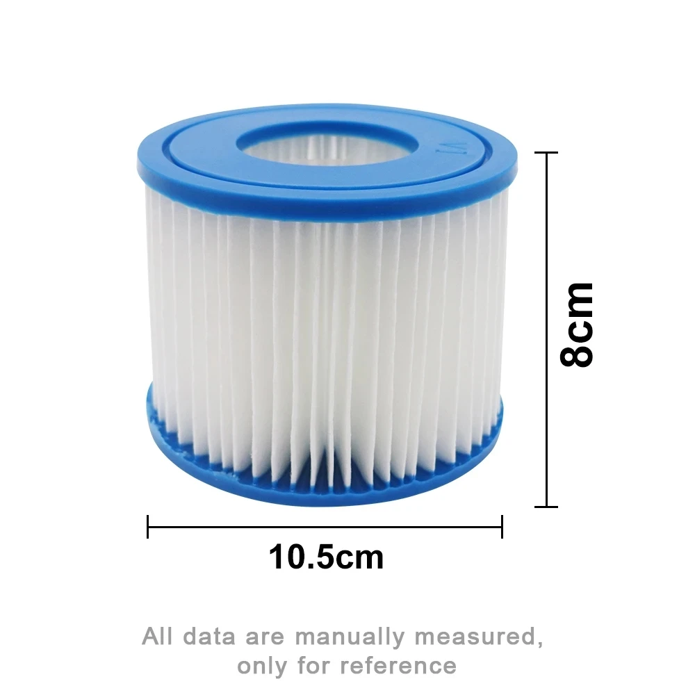 Replacement Swimming Pool Filter Fit for Bestway Flowclear Size VI Filter Cartridge Lay-Z-Spa - Miami Vegas Palm Springs Paris