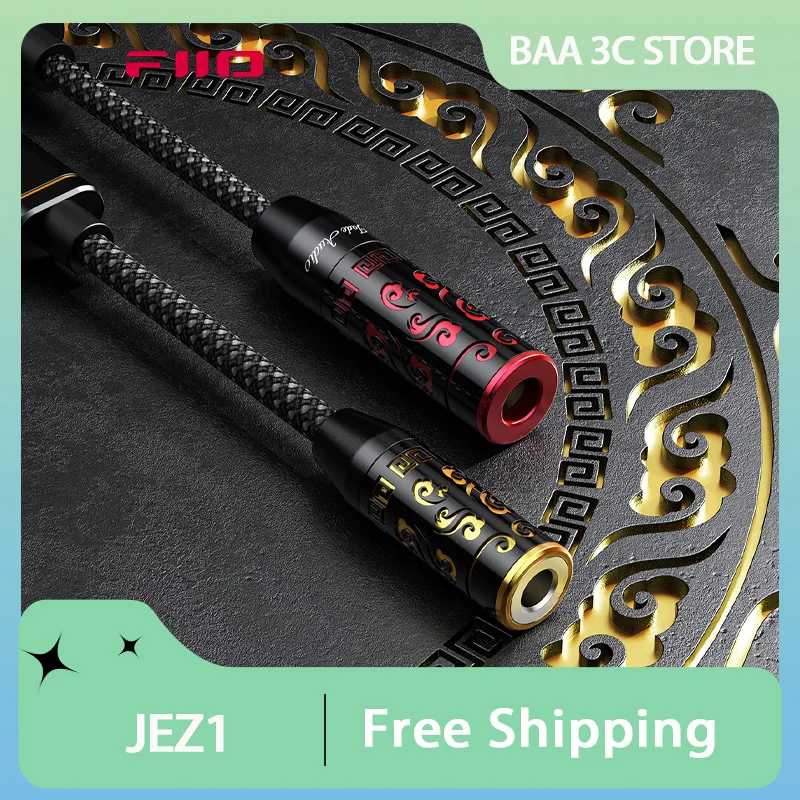 FiiO JIEZI مضخم ضوت سماعات الأذن 4.4 مللي متر محول سماعة الرأس المحمولة HiFi مكبر كهربائي DSD PCM 32bit/384 كيلو هرتز DSD256