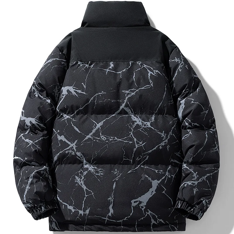 Men's Winter Cotton Jacket 2026 Cold Proof Thick Standing Collar Coat Trendy Men's Clothing for the Cold Season