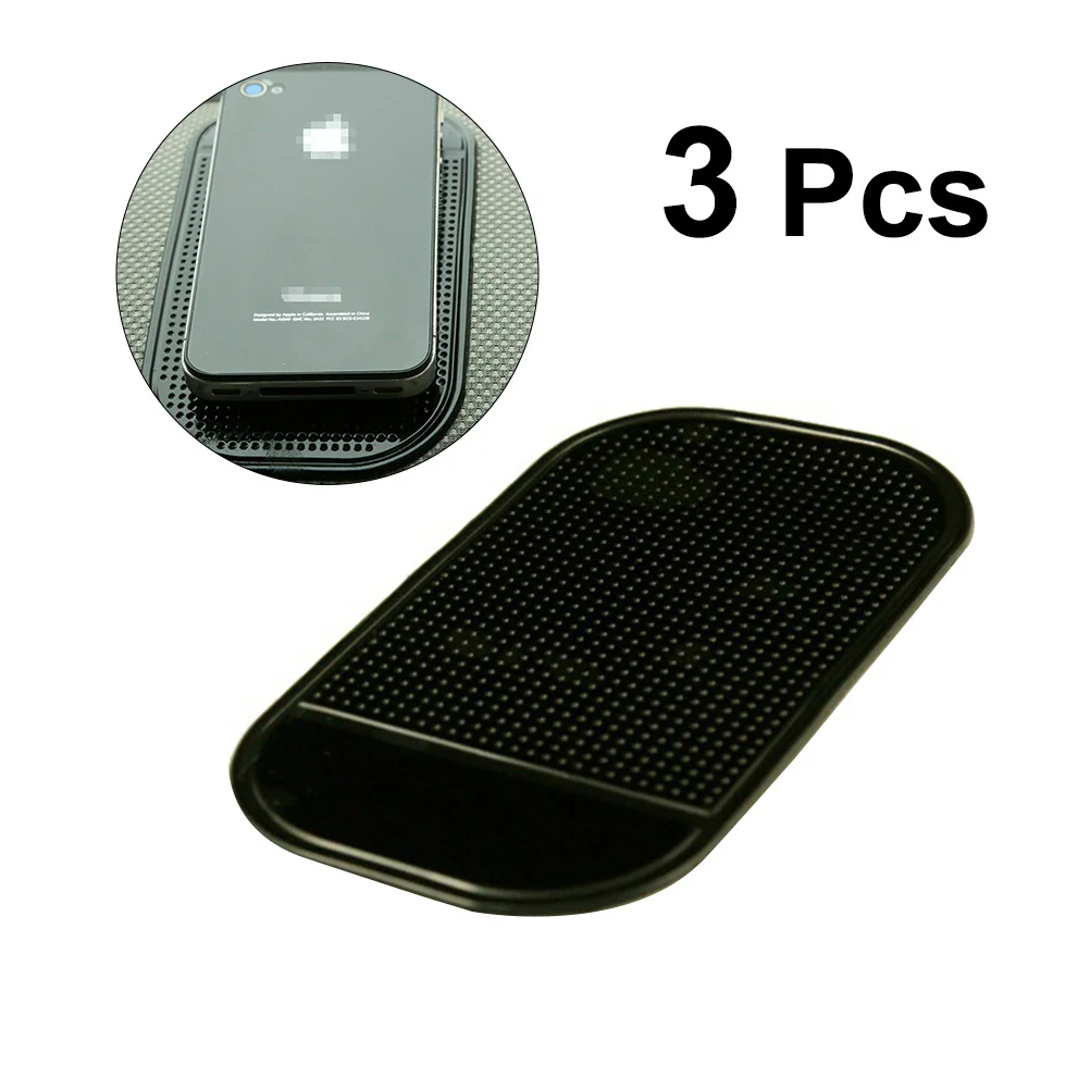 

3 шт. автомобильный противоскользящий коврик с сильной присоской, нескользящий коврик для телефона, очков, приборной панели, термостойкий, моющийся, многоразовый, противоскользящий держатель