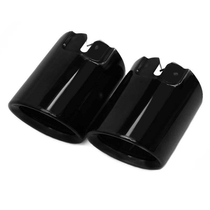 2 PCS Gloss Black Exhaust Muffler Tip Cover For BMW G20 G21 2023-2025 LCI 320i 330i Stainless Steel Tailpipe view 3
