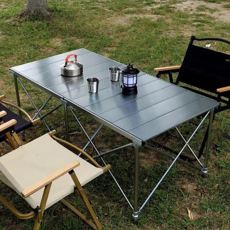 

Aluminum Lightweight Camping Table Standing Folding Camping Table Picnic Outdoor Portable Tavolo Pieghevole Outdoor Furniture