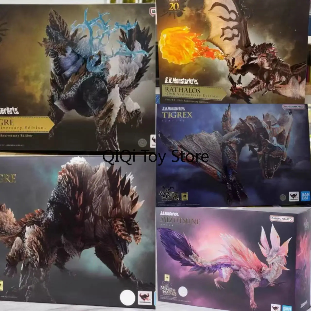 

Bandai Monster Hunter Male Fire Thunder Wolf Boom Dragon Bubble Fox Dragon Xun Dragon 20th Anniversary Model