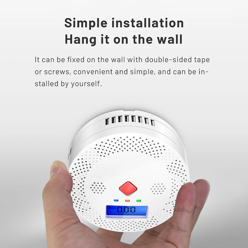 Xiaomi Tuya WiFi Smoke Alarm Fire Protection Smoke Detector Smokehouse Combination Fire Alarm Home Security System Firefighters