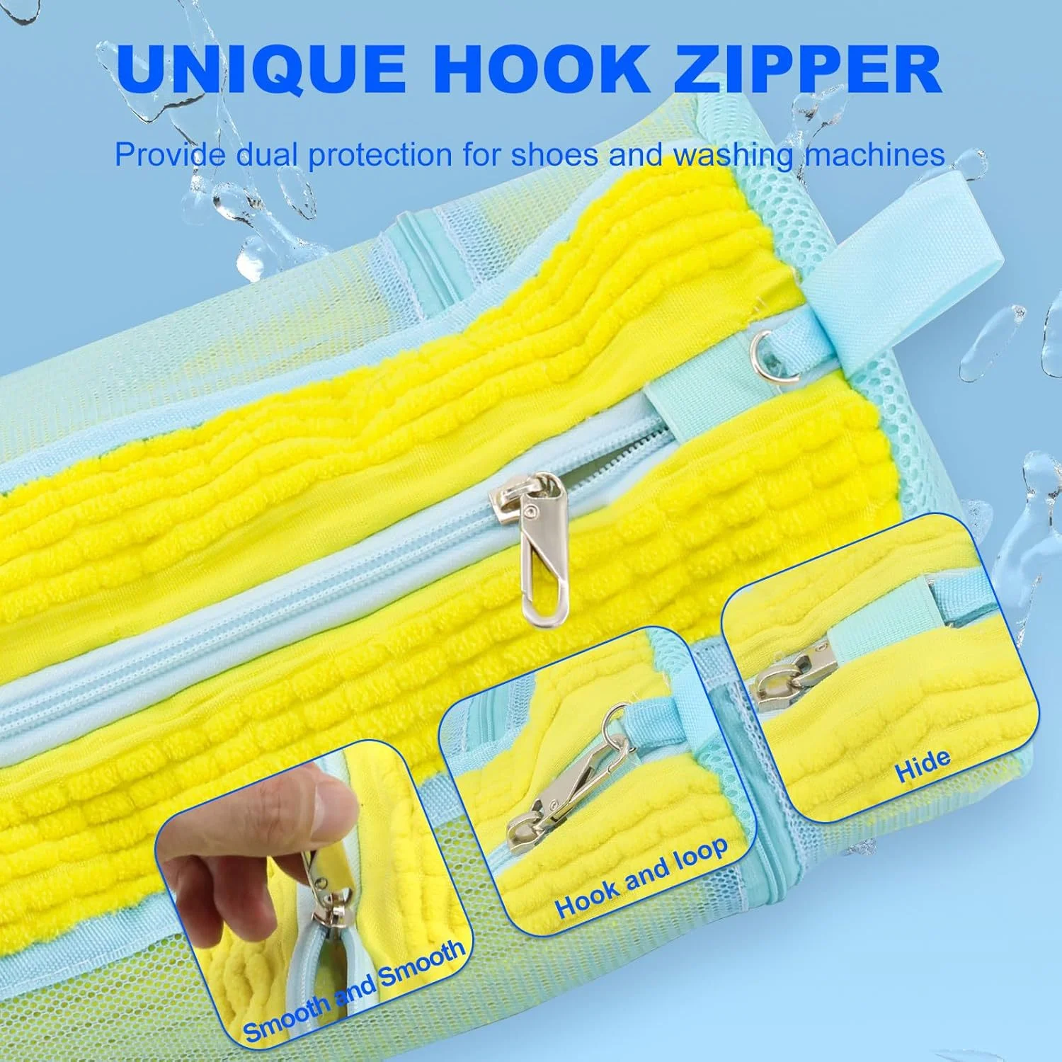 Shoe washing bag, shoe care bag, washing machine-specific lazy shoe washing bag, household machine-washable shoe bag to prevent shoe deformation.