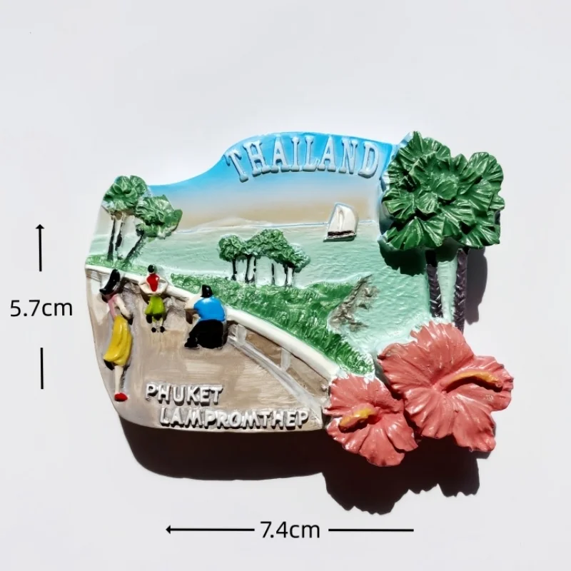 تايلاند، جزيرة فوكيت، تسجيل الدخول للتصوير الفوتوغرافي لمشاهير الإنترنت، ملصقات الثلاجة المغناطيسية، الهدايا التذكارية السياحية، خط السواحل #4