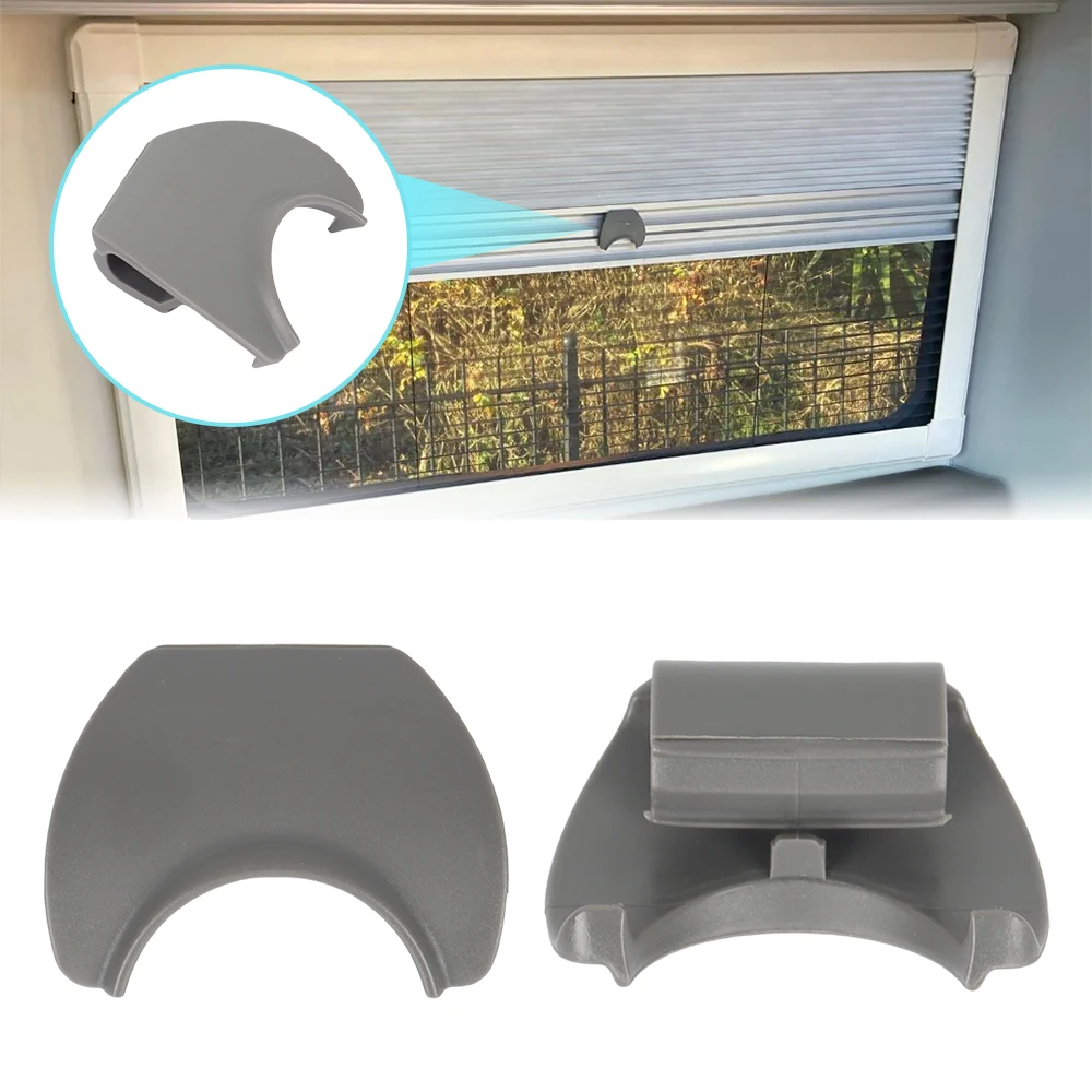 1/2/4/5pcs Car Blind Clip Gray Plastic Caravan Window Blind Clip For Horrex Duo Plisse Durable Convenient Compact RV Accessory