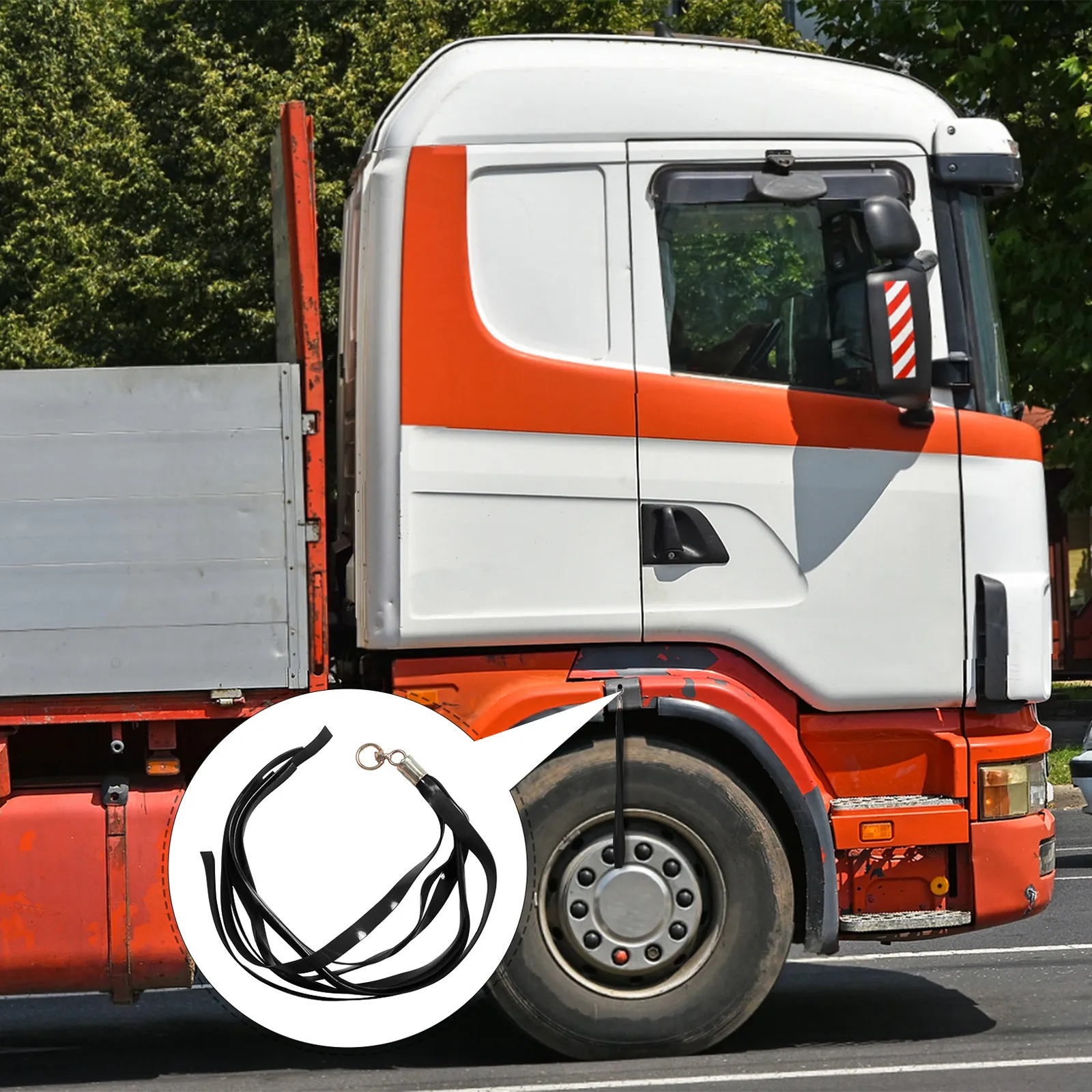 Truck Wheel Trim Strip PVC Mud Guard Strip Reliable Sturdy Exterior Truck Accessories Splash Guard Mud Removal