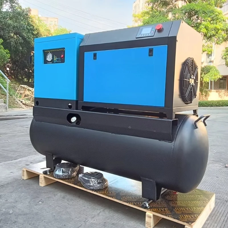 Screw Air Compressor Full Post-processing Kit For Shipbuilding Hull Rust Removal Sandblasting Production Air Supply