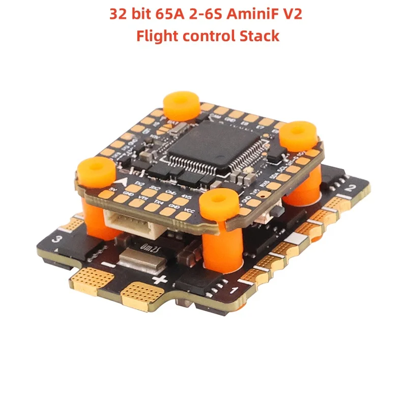 

HAKRC 32-бит 60A AminiF V2 60A 2-8S/65A 2-6S Стек управления полетом/Flytower 20 × 20 мм ШИМ, Oneshot125 для FPV Drone Quadcopter