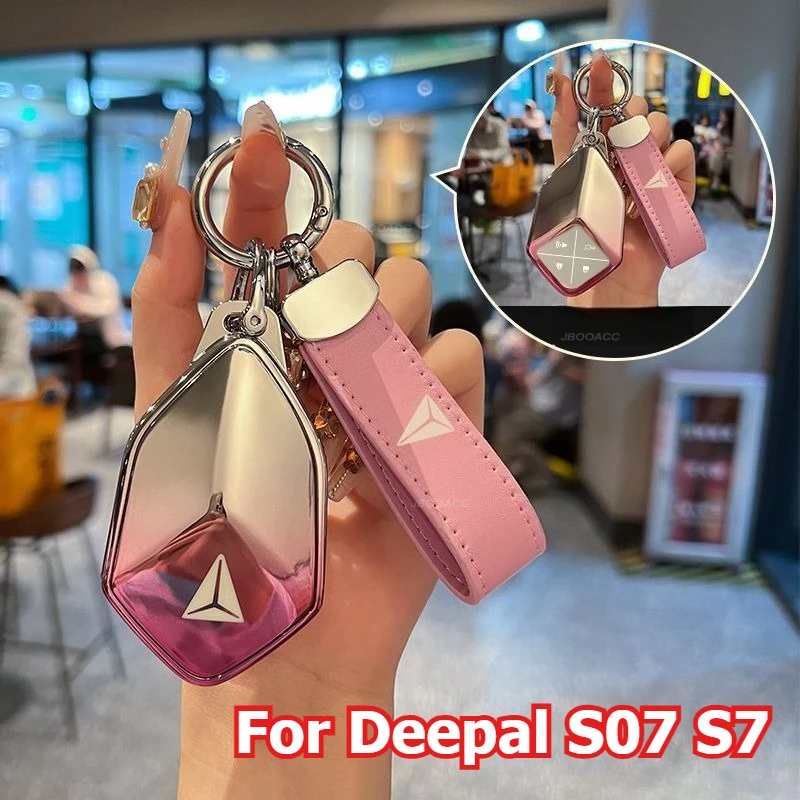 For Changan Deepal S07 S7 SL03 2023 2024 2025 Car Key Case Cover Ladies Key Chain Remote Protection Shell Keyless Accessories