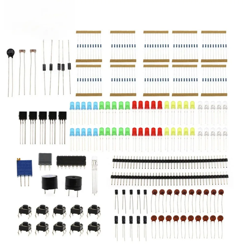 

830 Tie Points Breadboard Electronics Component Kit for Arduino UNO Raspberry Pi ESP32 DIY Projects Beginners Starter Learning S