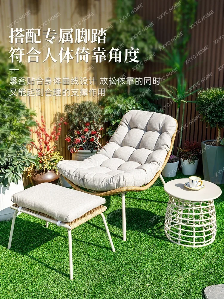Casual Rocking Chair Backrest Rattan Chair  Combination