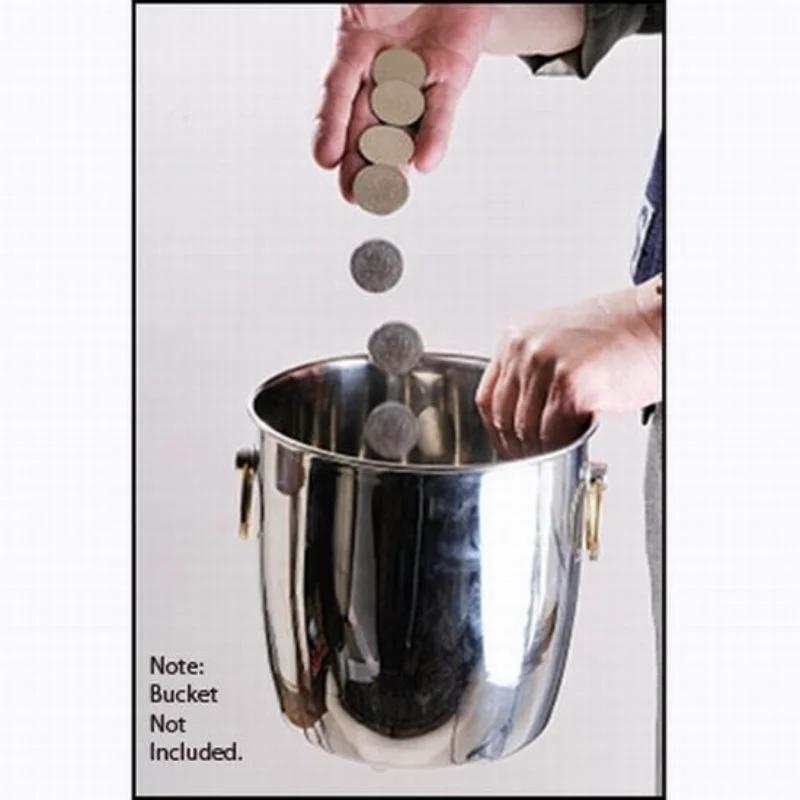 

Dream Granted Similar To Mikame Magic Trick W/Free 10 шт. Palming Coins Misers Чудовое ведро для монет (версия США)