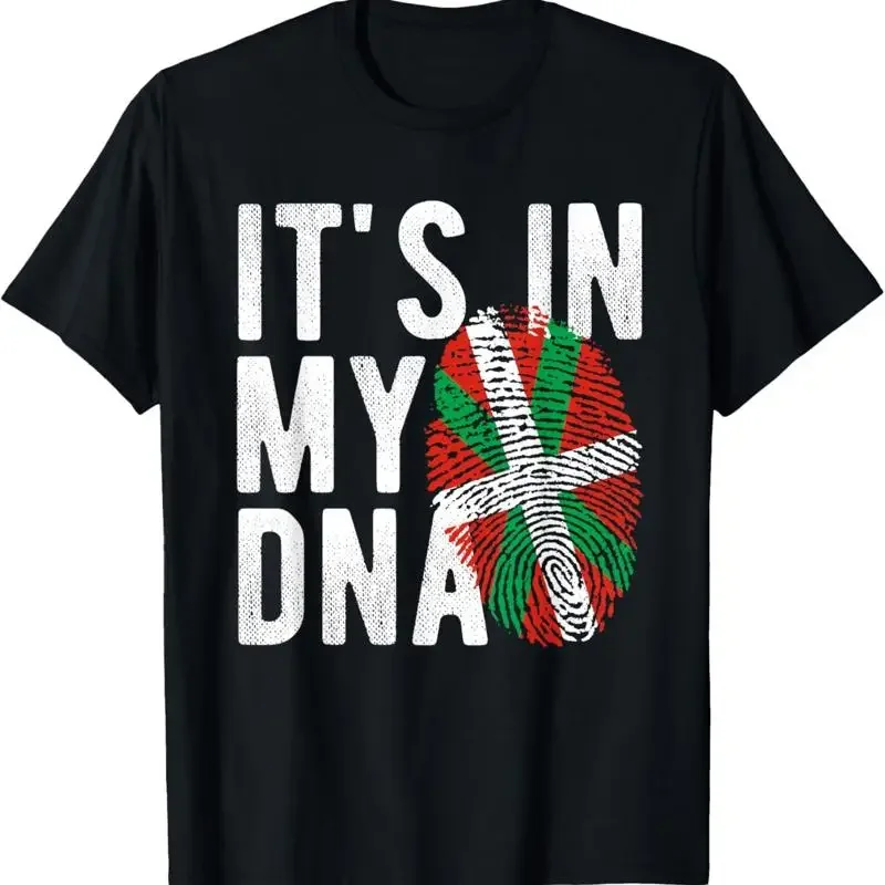 it's in my DNA Basque flag Fingerprint T Shirt