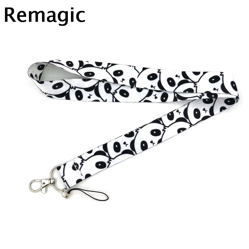 Panda Neck Strap Lanyard keychain Mobile Phone Strap ID Badge Holder Rope Key Chain Keyrings cosplay Accessories webbings ribbon