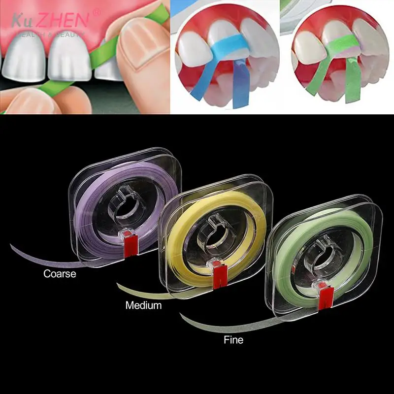 1 rouleau de bandes de polissage dentaire, 6m x 4mm, bandes matricielles en Film Polyester, meulage des dents en résine, ponçage 50μm 30μm20μm, matériel de dentisterie