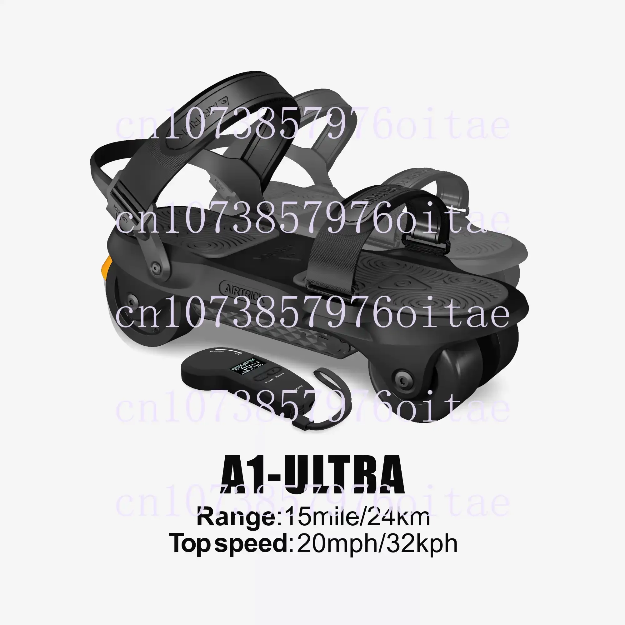 A1 ULTRA Double Row Wheel Electric Roller Skating Shoes for Long Range Commuting Folding Portable Remote Control with Braking view 2