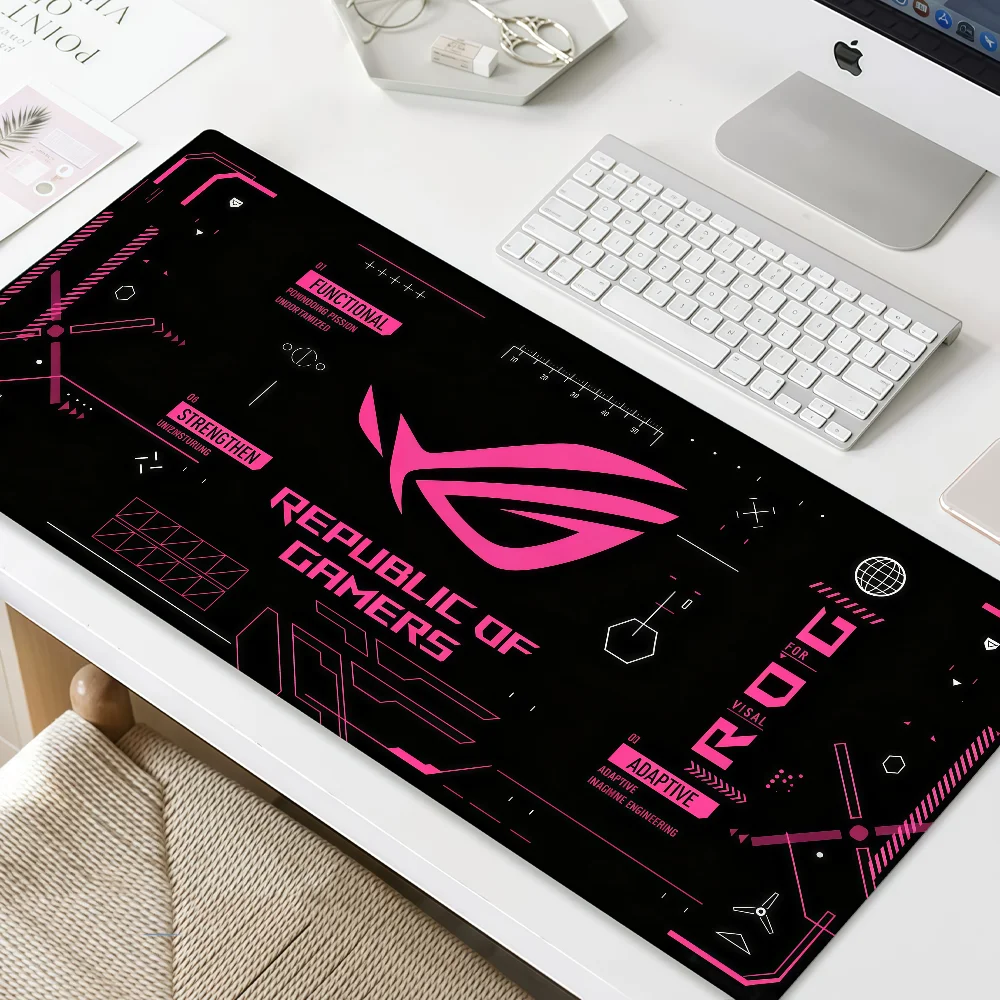 Mouse Pad Logo MousePad Non-slip R-ROG Lockedge Office Student Cool Gaming Thickened Large Writing Pad Cushion