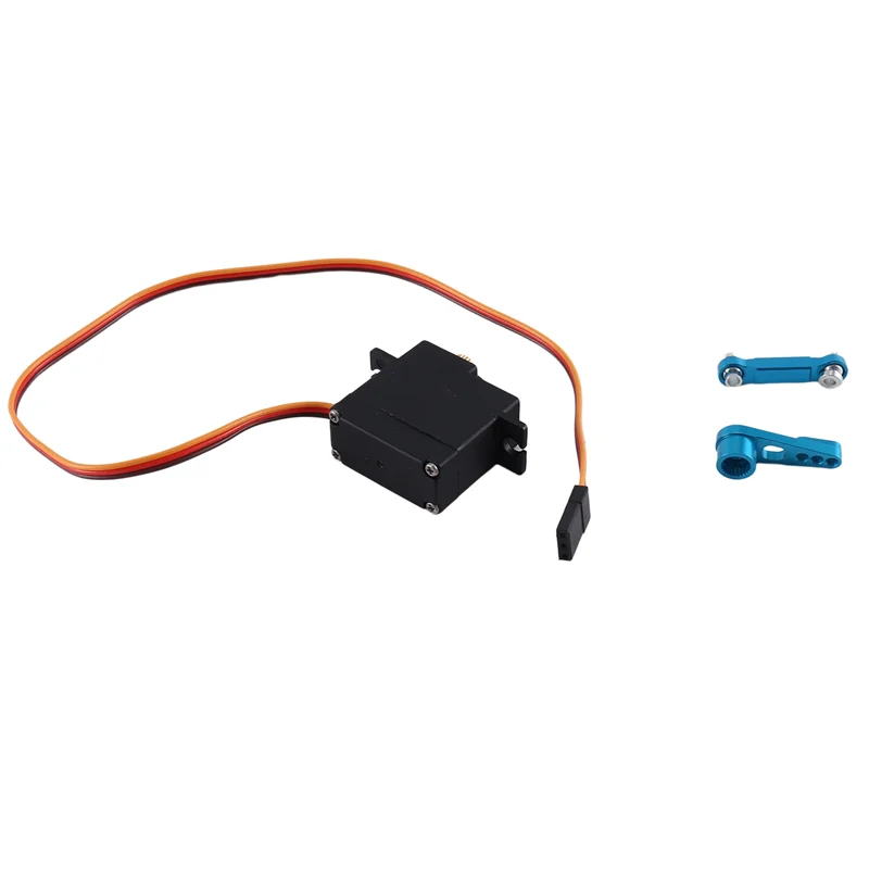 

Excellent-Three Wire Metal Gear Servo With Servo Arm Servo Rod For Wltoys 144001 124019 124018 A959-B A959 RC Car Upgrade Parts
