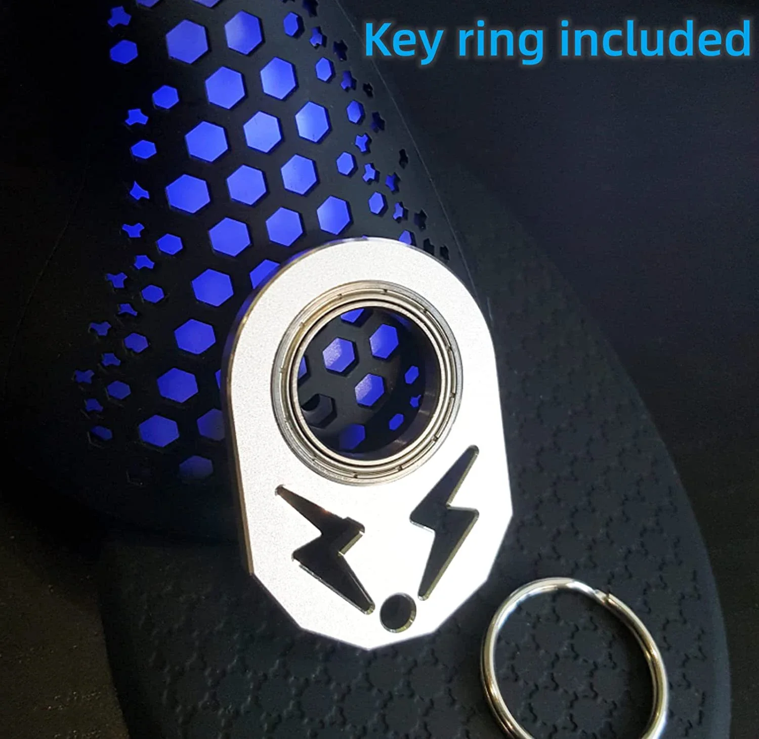 Creative Metal Keyring Spinner Fidget Hand Toy For Anxiety Relief keychain Adults Birthday Party Relieving Boredom Adhd Gift