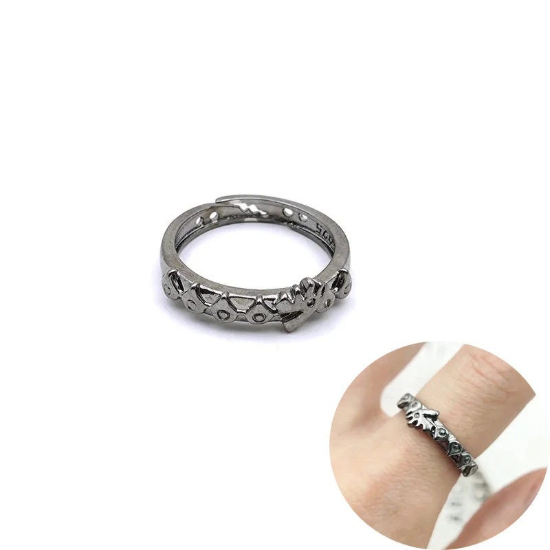 

Anime The Seven Deadly Sins Meliodas Dragon Ring Nanatsu No Taizai Cosplay Unisex Adjustable for Men Jewelry Accessories